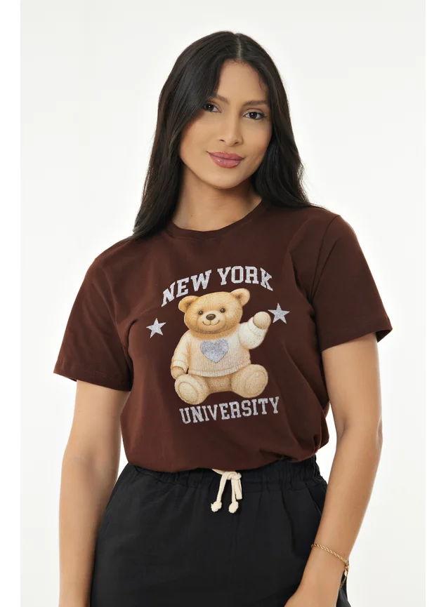 Tee Urso Marrom