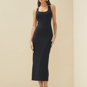 VESTIDO MIDI ALÇAS ELASTICO COLCCI