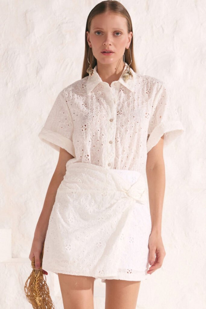 CAMISA CROPPED EM TRICOLINE LINZZI