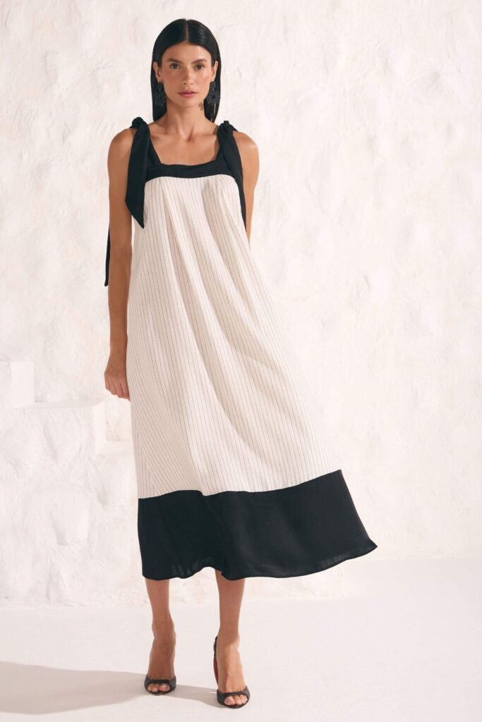 VESTIDO BICOLOR LINZZI