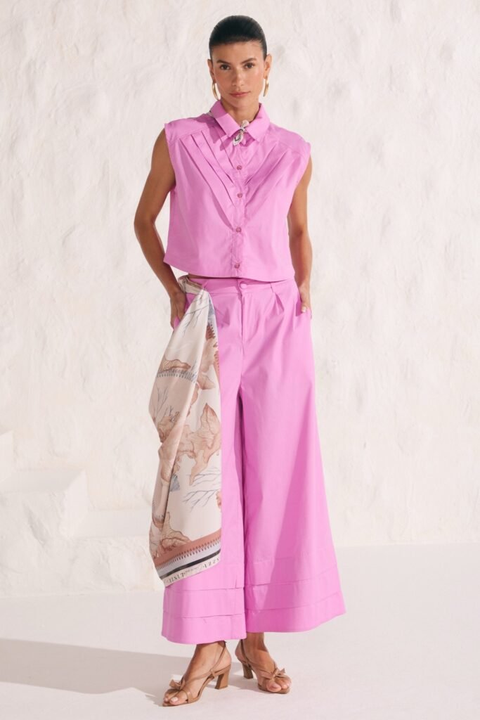 CALÇA MAXI ROSA LINZZI
