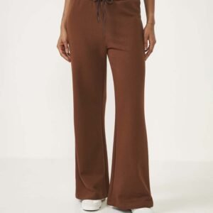 CALÇA FEMININA DE MOLETOM MARROM