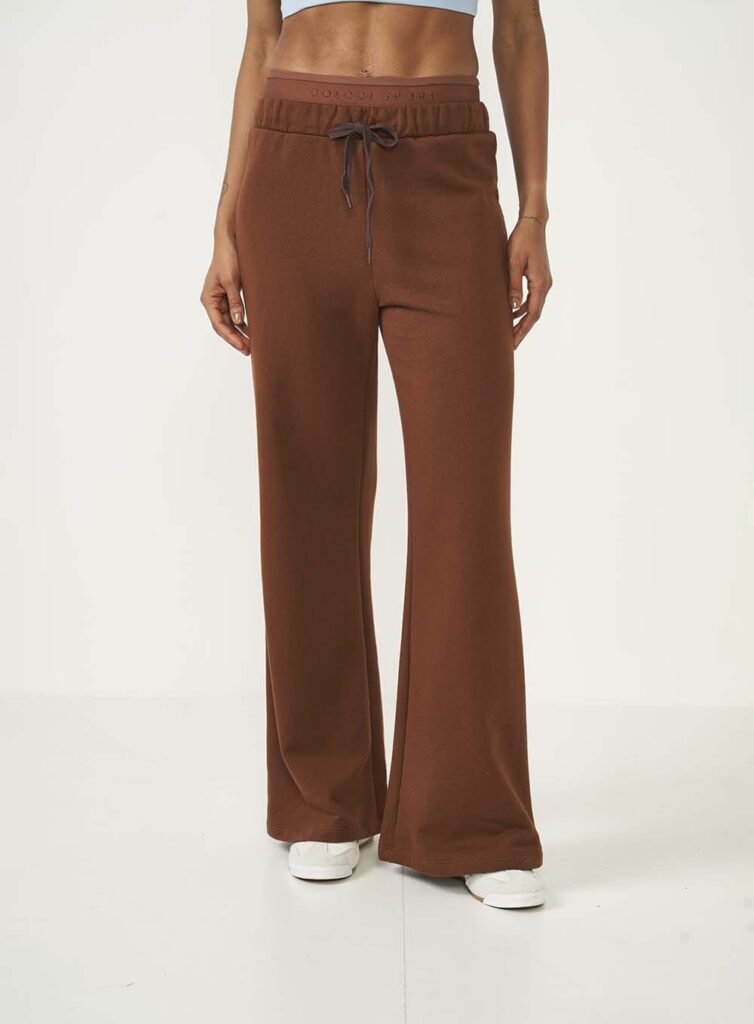 CALÇA FEMININA DE MOLETOM MARROM COLCCI SPORT