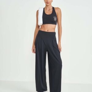 CALÇA FEMININA PLISSADA