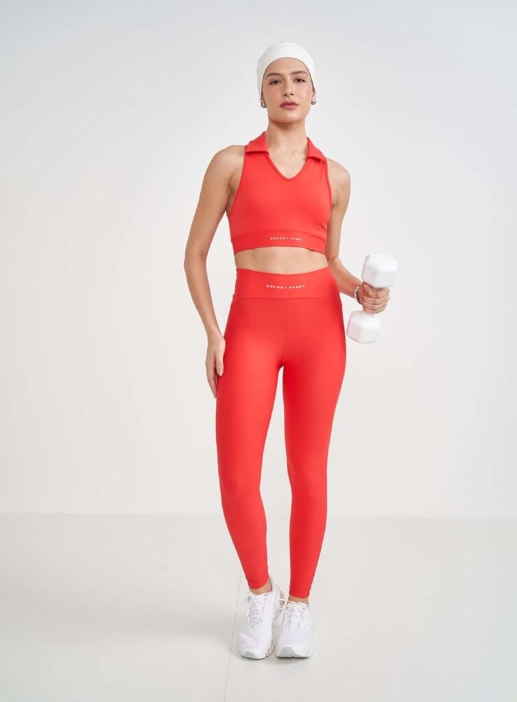 CALÇA LEGGING FIT VERMELHO COLCCI SPORT