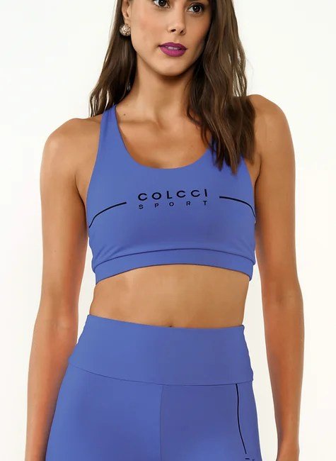 CONJ CALÇA E TOP AZUL COLCCI