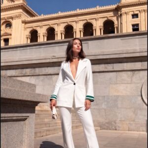 CONJUNTO BRANCO BLAZER OVER