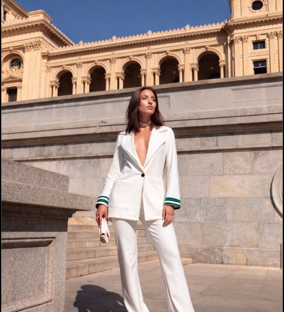 CONJUNTO BRANCO BLAZER OVER LUNA MARZO