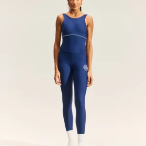 Macacão Longo com costas abertas azul Colcci Sport