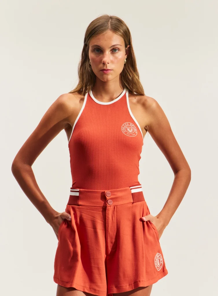 Regata Feminina Canelada Com Detalhes Colcci Sport